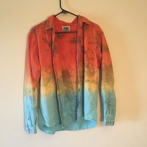UO Tie Dye Button Down